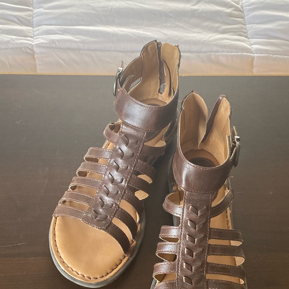 BOC brown Gladiator Sandals, like new